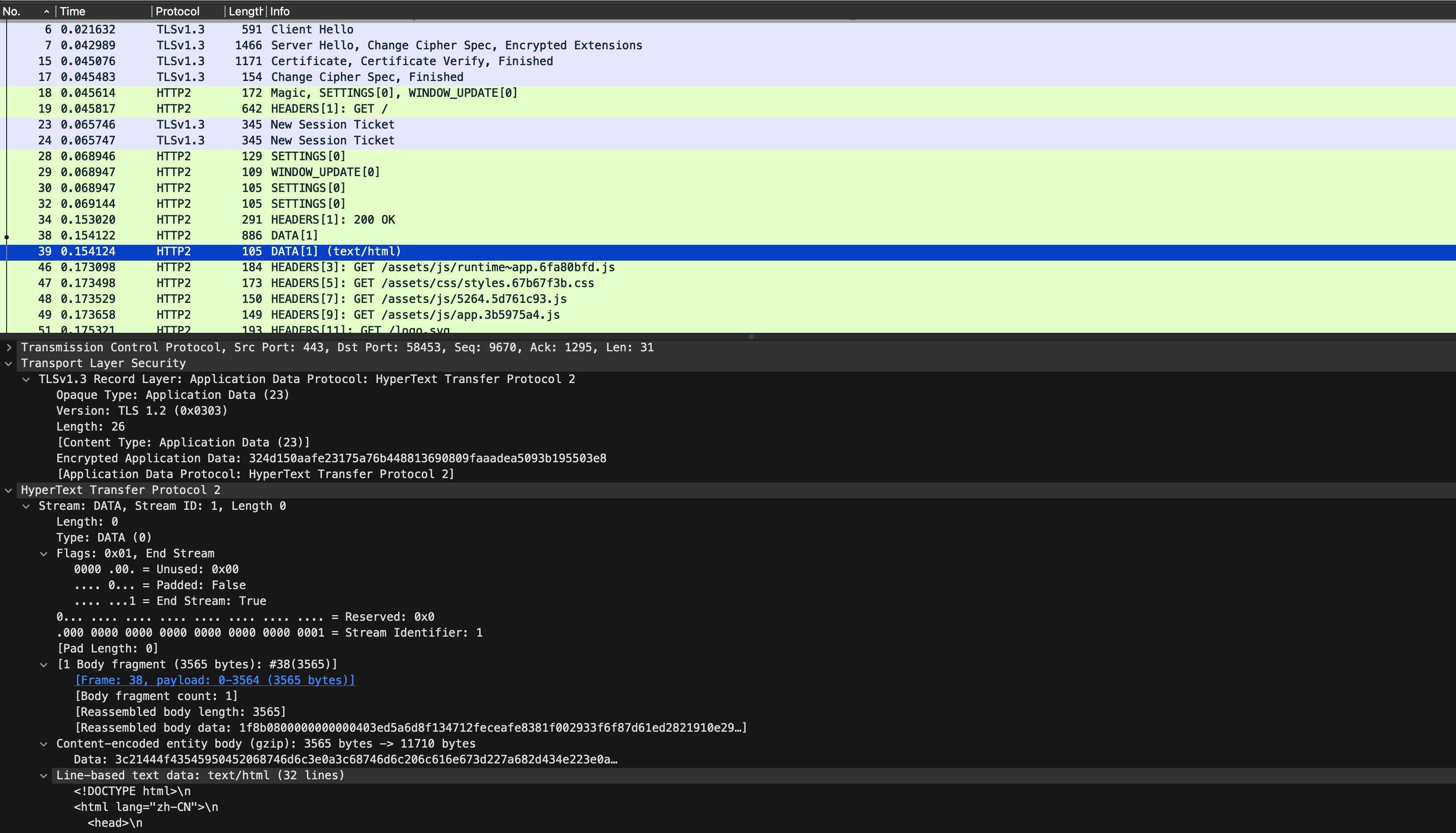 wireshark http2